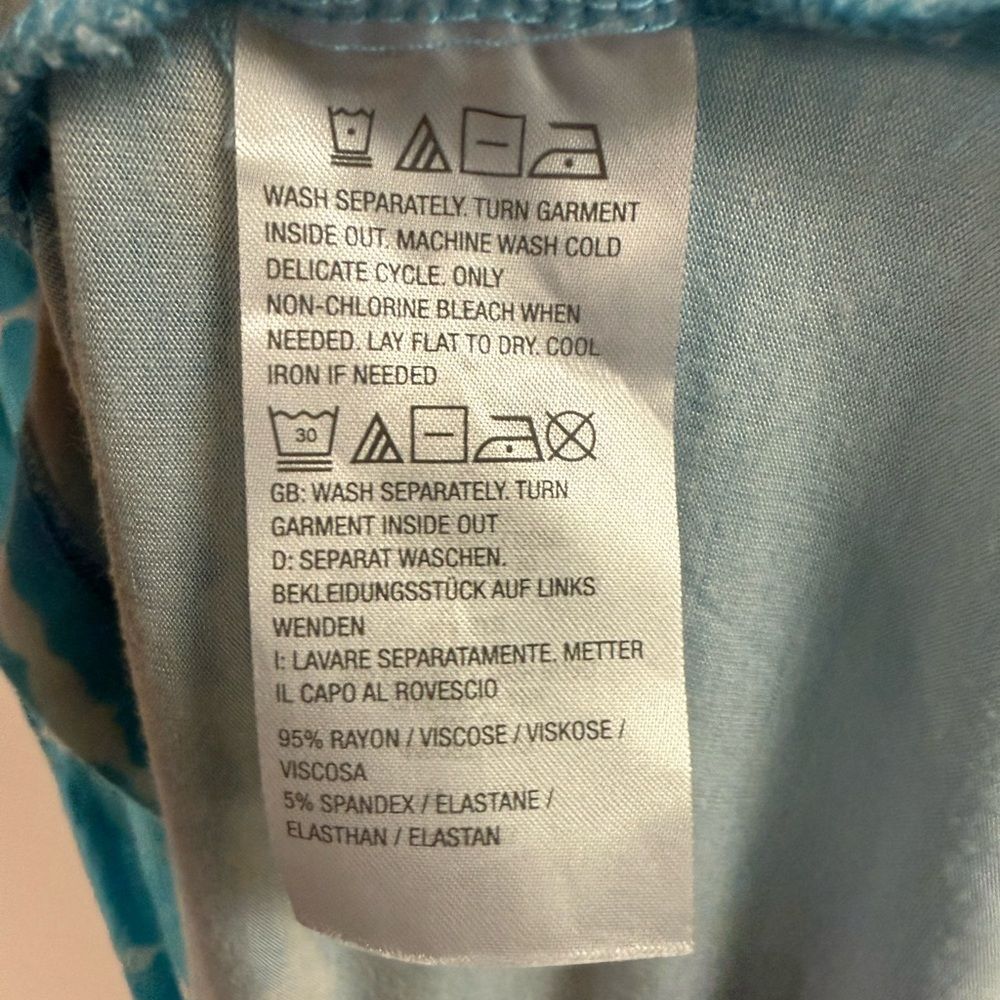 Belle Beach by Susan Gravel Blue Tie Dye Maxi Dress with Pockets Size L - Picture 4 of 4